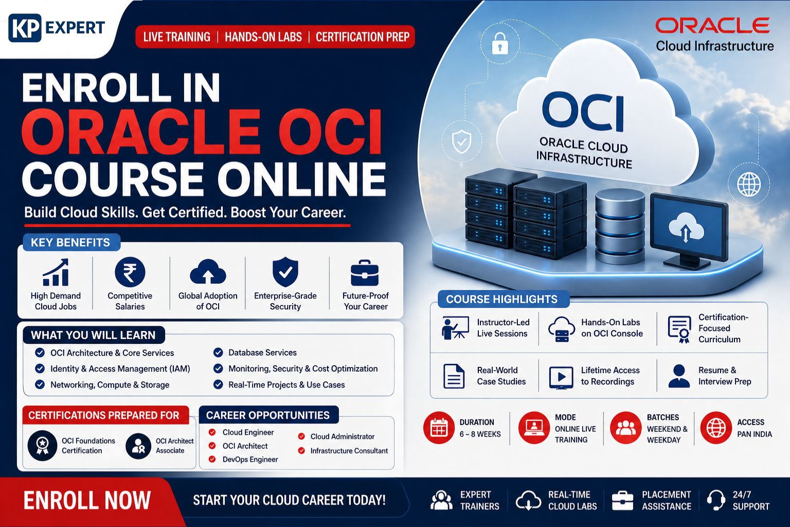 Enroll in Oracle OCI Course Online – Live Training, Labs & Certification Prep